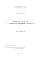 prikaz prve stranice dokumenta Ekološki aspekt elektromagnetskog zračenja