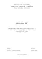 prikaz prve stranice dokumenta Prednosti Color Management sustava u reprodukciji boja