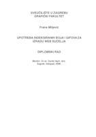 prikaz prve stranice dokumenta Upotreba indeksiranih boja i gifova za izradu web sučelja