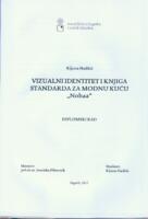 prikaz prve stranice dokumenta Vizualni identitet i knjiga standarda za modnu kuću `Nohaa`