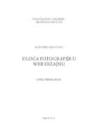 prikaz prve stranice dokumenta Uloga fotografije u web dizajnu