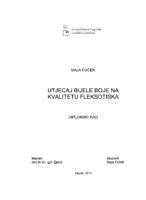 prikaz prve stranice dokumenta Utjecaj bijele boje na kvalitetu fleksotiska