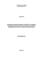 prikaz prve stranice dokumenta Projektiranje portreta pomoću linijske grafike kao sustav zaštite novčanica