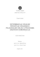 prikaz prve stranice dokumenta Determinacija vizualne percepcije organskih i poligonalnih oblika u procesima grafičkih komunikacija