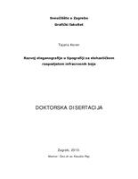 prikaz prve stranice dokumenta Razvoj steganografije u tipografiji sa stohastičkom raspodjelom infracrvenih boja