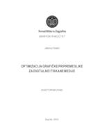 prikaz prve stranice dokumenta Optimizacija grafičke pripreme slike za digitalne i tiskane medije