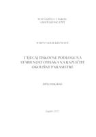 prikaz prve stranice dokumenta Utjecaj tiskovne podloge na stabilnost otisaka na različite okolišne parametre