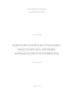prikaz prve stranice dokumenta Važnost profesionalne fotografije u objavljivanju influencerskih sadržaja na društvenim mrežama