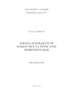 prikaz prve stranice dokumenta Izrada interaktivne slikovnice za poticanje morfosintakse